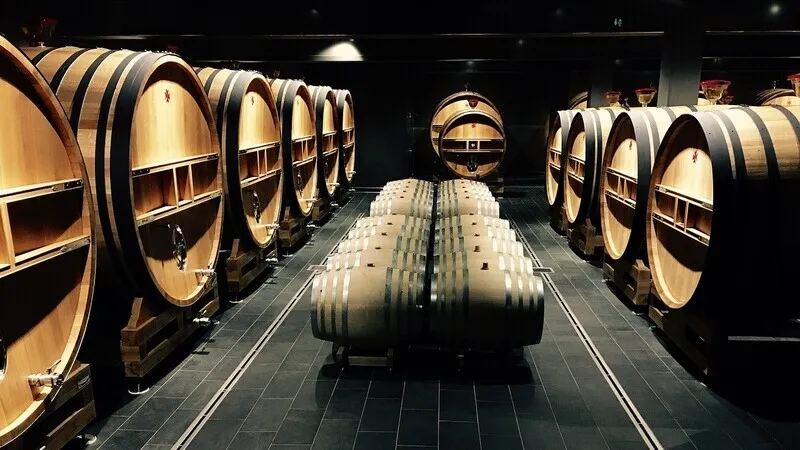 Sake brewing process in a traditional factory